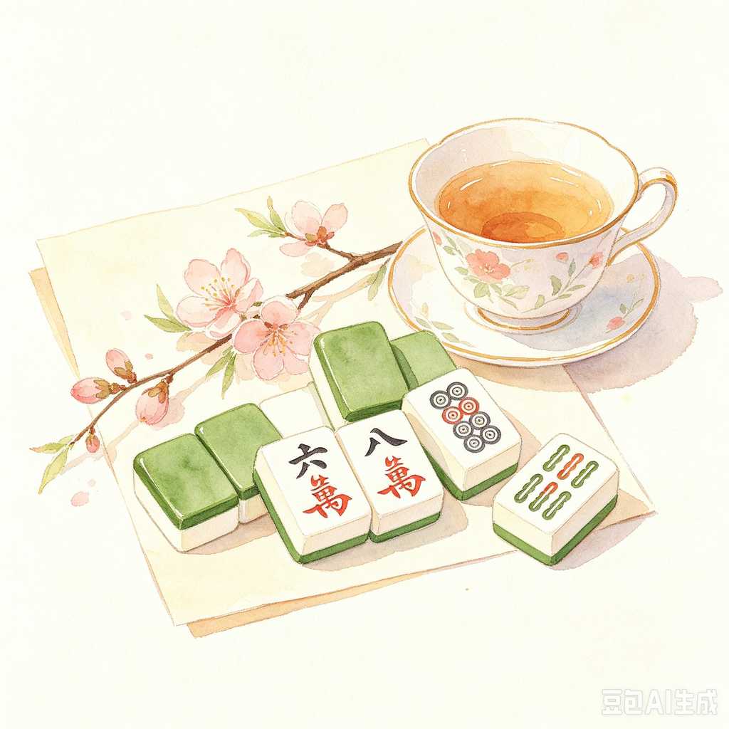 modern color mahjong tiles
